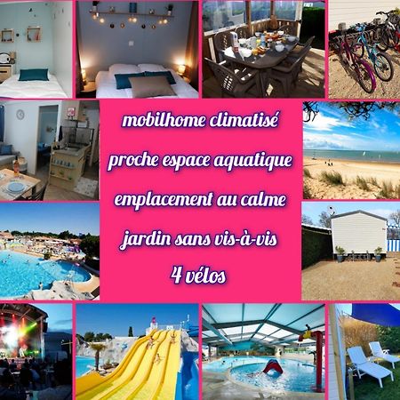 Mobilhome 2Ch Climatise-Terrasse Fermee-4 Velos-Camping 4 Etoiles Les Charmettes Les Mathes Εξωτερικό φωτογραφία