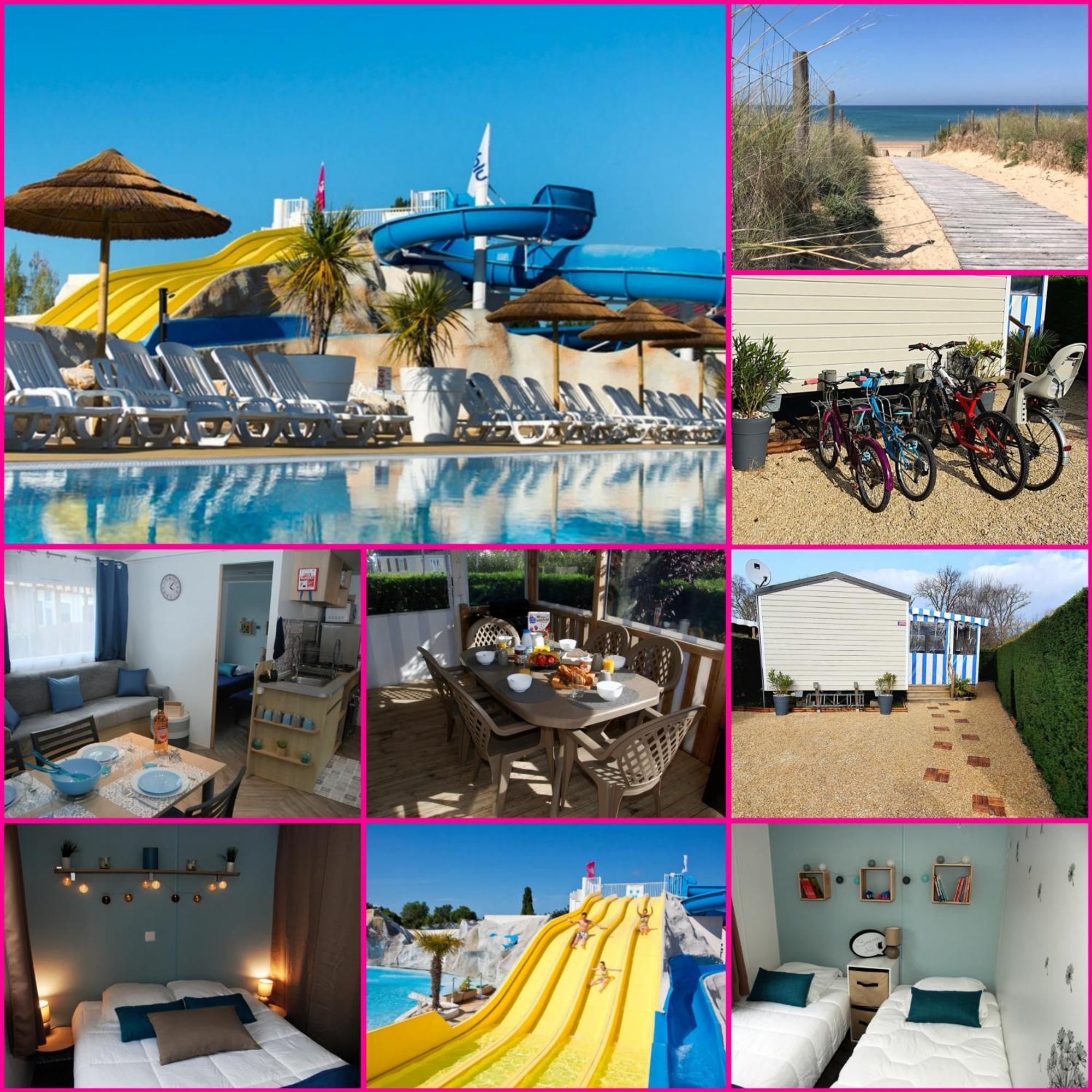 Mobilhome 2Ch Climatise-Terrasse Fermee-4 Velos-Camping 4 Etoiles Les Charmettes Les Mathes Εξωτερικό φωτογραφία